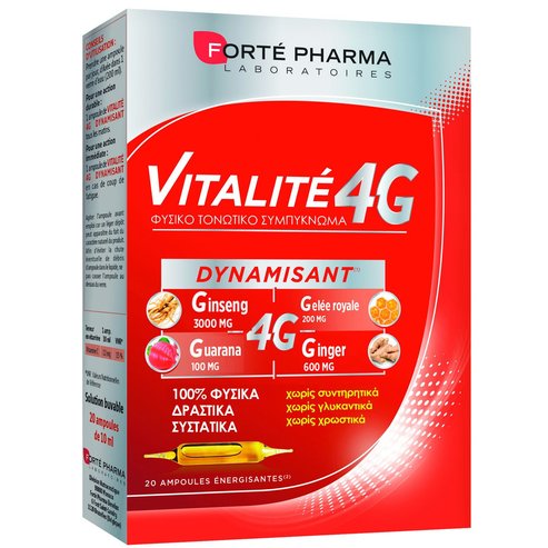 Forte Pharma Energy Vitalite 4G Освежаващ тоник стимулант 20 таблетки