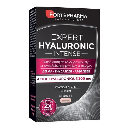 Forte Pharma Expert Hyaluronic Intense Добавка за хранене с висока доза хиалуронова киселина за кожа и стави 30caps