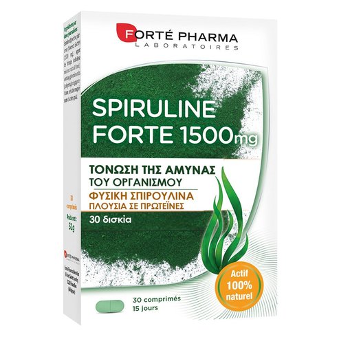 Forte Pharma Spiruline Forte 1500 Хранителна добавка със спирулина, 30 табл.