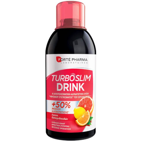 Forte Pharma Turboslim Drink Детоксикираща напитка подпомагаща отслабването, с вкус на цитрусови плодове 500ml