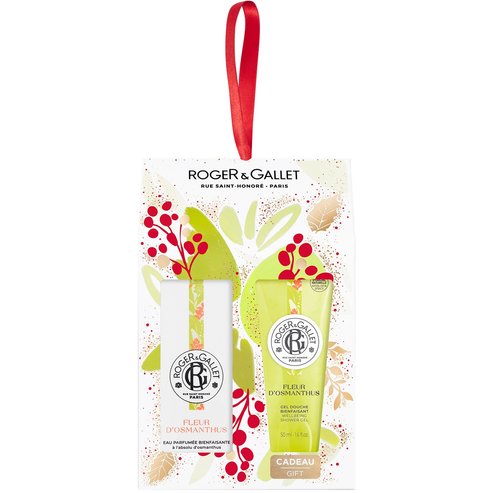 Roger & Gallet Gift Set Fleur D\'Osmanthus Fragrant Wellbeing Water 30ml & Подарък Uplifting Shower Gel 50ml