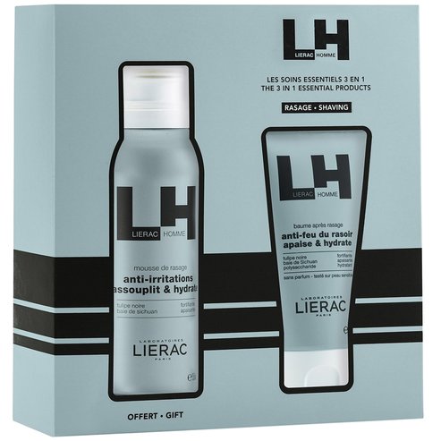 Lierac Homme PROMO PACK After Shave Balm 75ml & Подарък Anti-Irritations Shaving Foam 150ml