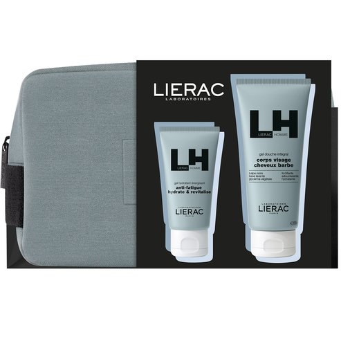 Lierac Promo Homme Anti-Fatigue Hydrate & Revitalize Gel 50ml & Shower Gel 200ml & Подарък торбичка 1 бр