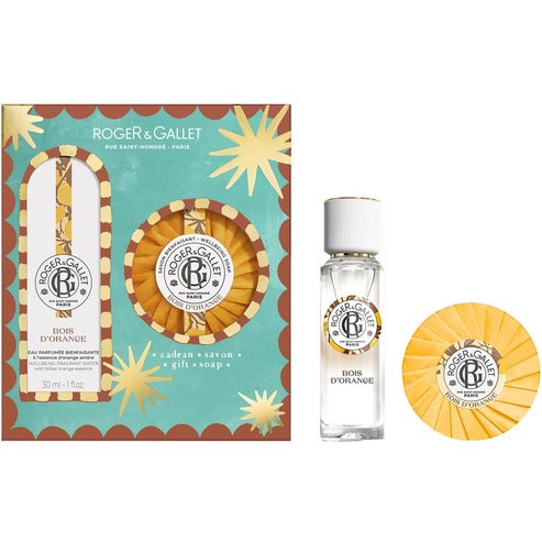 Roger & Gallet Promo Bois d\' Orange Wellbeing Fragrant Water 30ml & Подарък Perfumed Soap Bar 100g