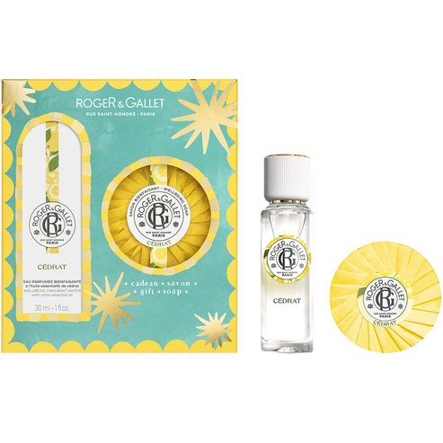 Roger & Gallet Promo Cedrat Wellbeing Fragrant Water 30ml & Подарък Perfumed Soap Bar 100g