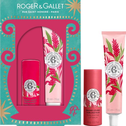 Roger & Gallet Promo Gingembre Rouge Sublimating Lip Balm 3,5g & Hand Cream 30ml
