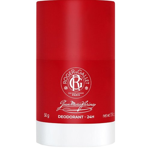 Roger & Gallet Jean Marie Farina 24h Deodorant Stick Хидратиращ дезодорант стик, обогатен с лимон, лавандула и розмарин 50g