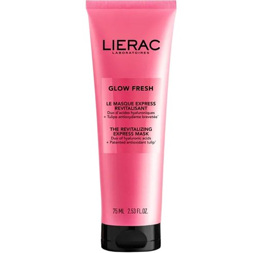 Lierac Glow Fresh The Express Revitalizing Mask Ревитализираща маска за лице за незабавно сияние с дуо хиалуронови киселини & патентовано антиоксидантно лале 75ml