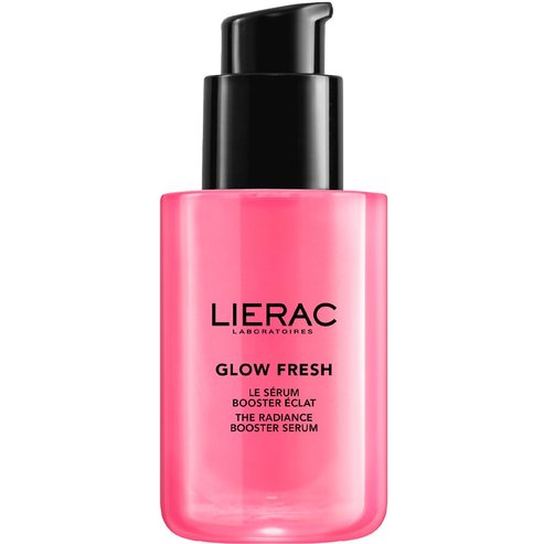 Lierac Glow Fresh Booster Serum Хидратиращ серум за лице под формата на гел за сияние, изглаждане & уплътняване с хиалуронова киселина & патентован антиоксидантен екстракт от лале 30ml