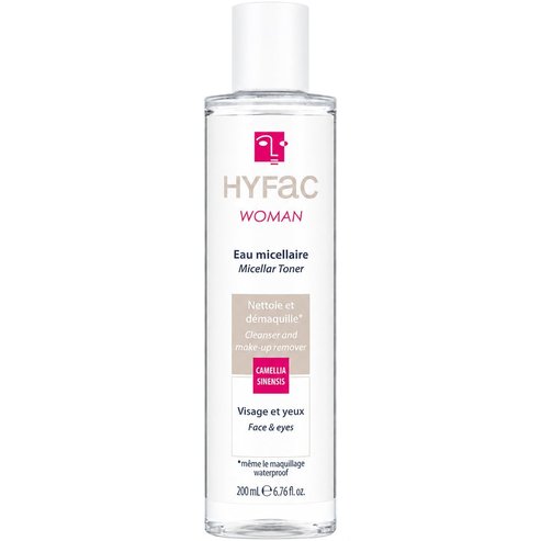 Hyfac Woman Eau Micellaire Face & Eyes Toner Нежна Мицеларна Вода за Почистване & Премахване на Грим от Лице & Очи 200ml