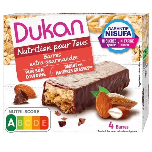 Ducan Nutrition Pour Tous Barres Extra Gourmandes 4 Τεμάχια
