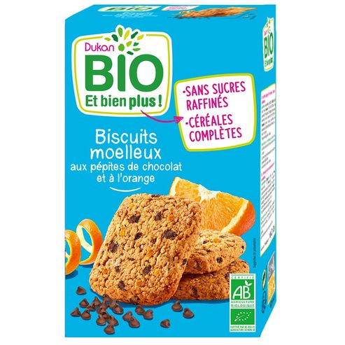 Ducan Bio Biscuits Moelleux aux Pepitesn de Chocolat et a l\'orange 150gr