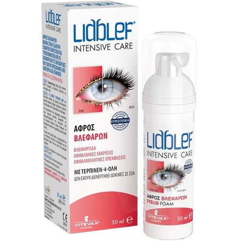 Zwitter Lidblef Eyelid Foam 50ml,Пяна за клепачи, която помага за премахване на сериозни секрети & остатъци, засегнати от бактерии & Demodex