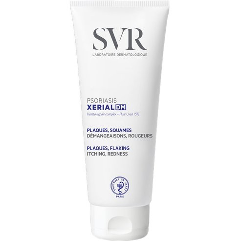 SVR Xerial Psoriasis DM Plaques, Flaking Cream Медицинско изделие за лечение на симптоми на псориазис с 15% чиста урея 200ml