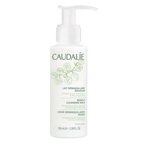 Caudalie Gentle Cleansing Milk Нежно почистващо мляко за лице и очи с бадем и черна боровинка, Travel Size 100ml