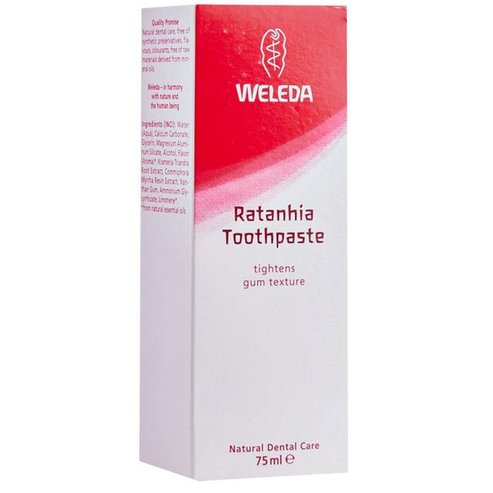 WeledaПаста за зъби ратан укрепва венците Ефективно Лечение на  венците Rathania Zahncreme 75ml