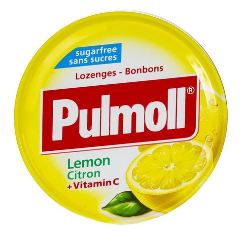 Pulmoll Candies with Lemon & Vitamin C Бонбони с лимон и витамин С 45gr