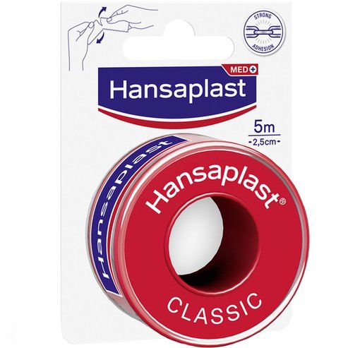 Hansaplast Med+ Classic Tape 2,5cm x 5m 1 бр