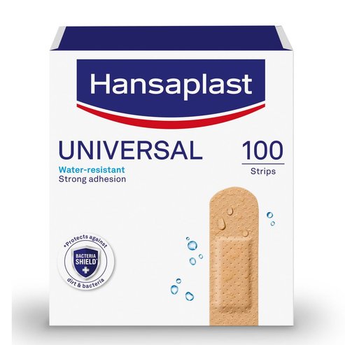 Hansaplast Universal Water Resistant & Strong Adhesion 19mm x 72mm, 100 броя