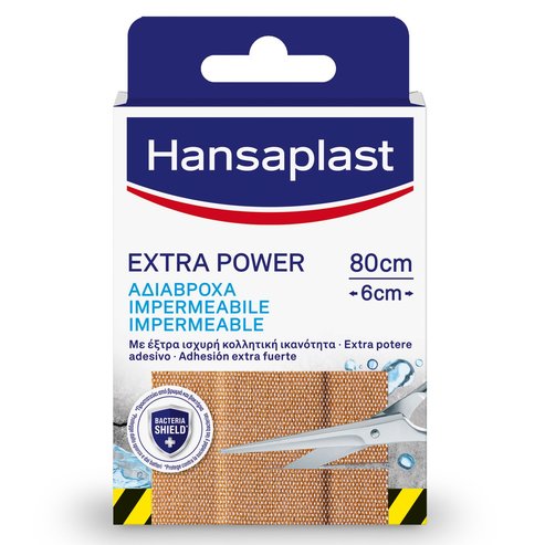 Hansaplast Extra Power Impermeable Bandage 80cm x 6 cm, 1 брой
