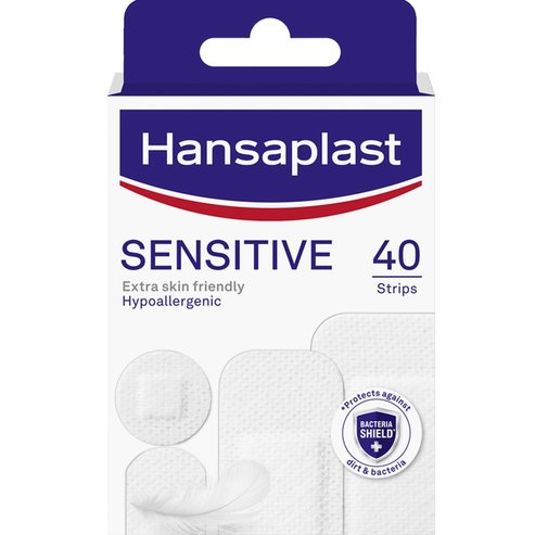 Hansaplast Sensitive Extra Skin Friendly Strips 40 бр