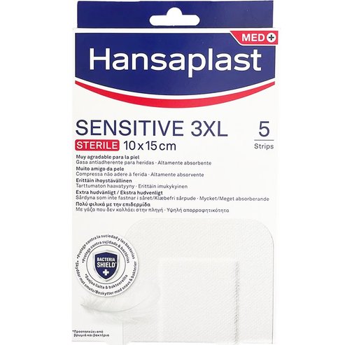 Hansaplast Sensitive 3XL Sterile 10x15cm, 5 бр