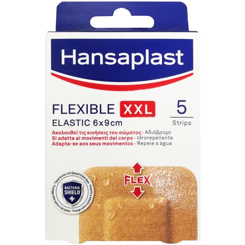 Hansaplast Flexible Strips XXL Elastic 6x9cm 5 бр