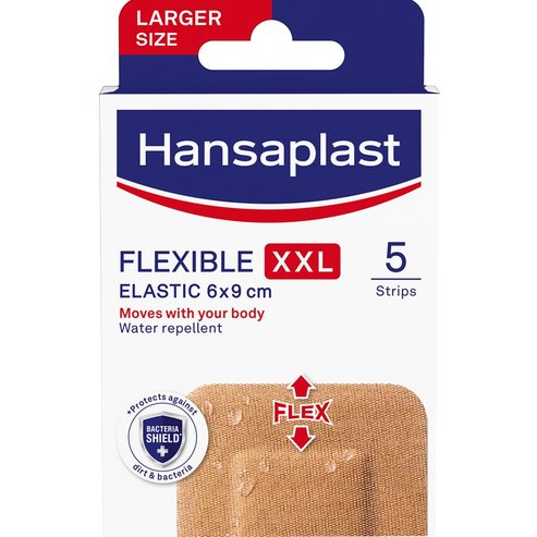 Hansaplast Flexible Strips XXL Elastic 6x9cm 5 бр