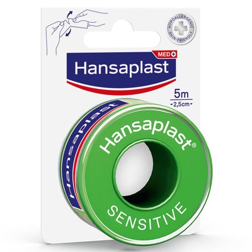 Hansaplast Sensitive 5m x 2.5cm 1 бр