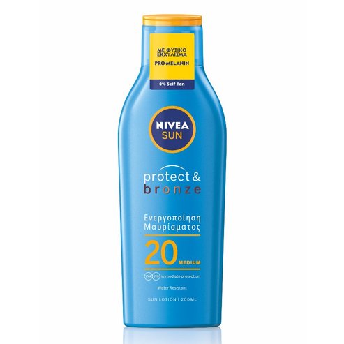 Nivea Sun Protect & Bronze Spf20 Activates Natural Tan 200ml