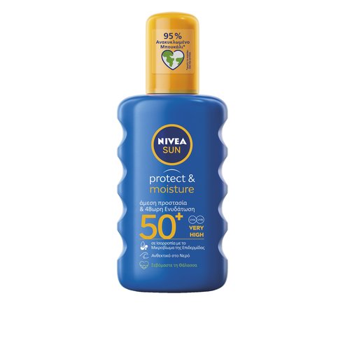 Nivea Sun Protect & Moisture Body Lotion Spray Spf50+ Immediate Protection & 48h Protection 200ml