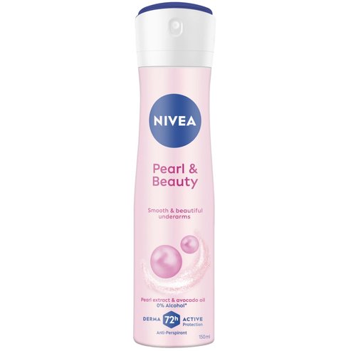 Nivea Pearl & Beauty 72h Anti-Perspirant Body Spray Дамски дезодорант спрей с натурален екстракт от перли & масло от авокадо за хидратация 150ml