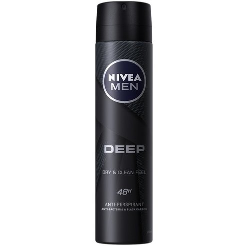 Nivea Men Deep Deodorant Anti-Perspirant 48h Dry & Clean Feel 150ml