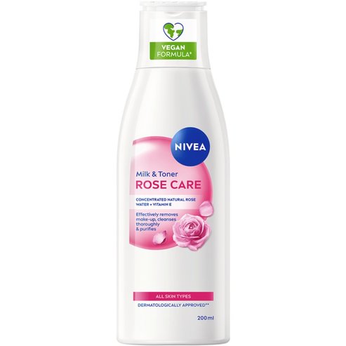 Nivea Rose Care Refreshing Formula Milk & Toner 200ml