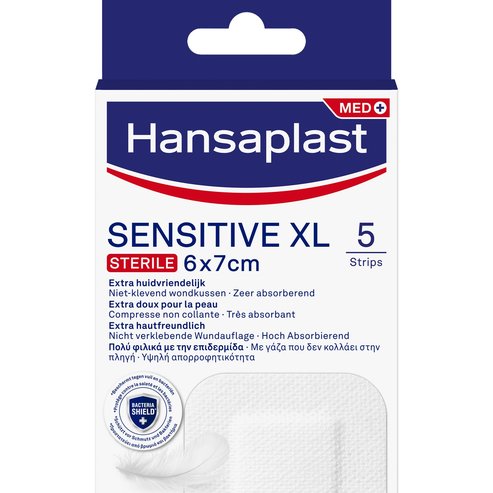 Hansaplast Sensitive XL Sterile 6x7cm 5 бр