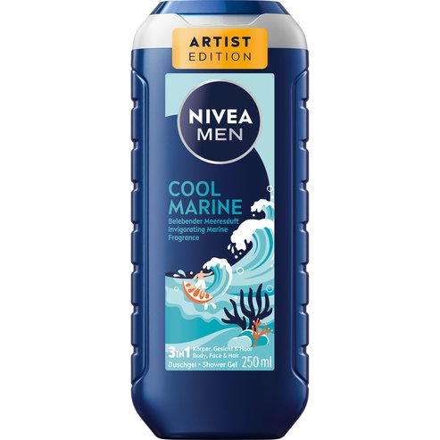 Nivea Cool Marine Artist Edition 3 in 1 Shower Gel 250ml