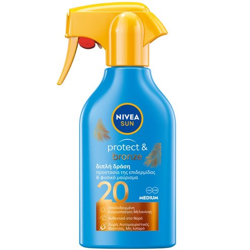 Nivea Sun Protect & Bronze Spf20 Body Lotion Trigger Spray 270ml