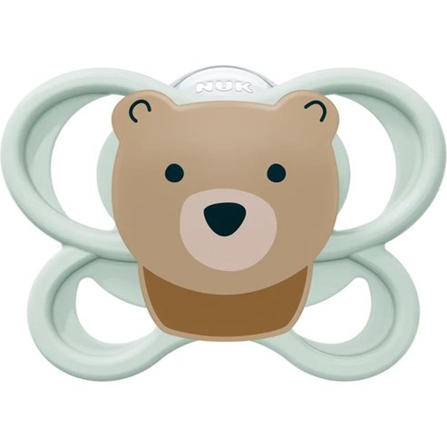 Nuk Perfect Match Air Silicone Soother 0-6m, 1 брой - Пистачо - кафяво