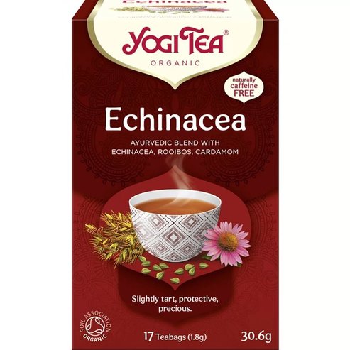 Yogi Tea Echinacea Ayurvedic Blend 17 Пакетчета чай (17 Пликове x 1.8g)