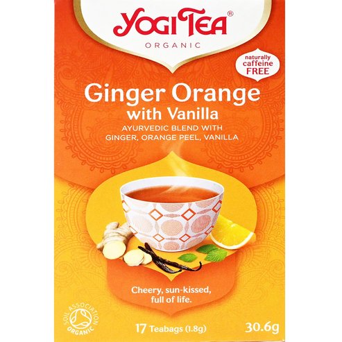 Yogi Tea Ginger Orange Ayurvedic Blend 17 Пакетчета чай  (17 Пликове x 1.8g)
