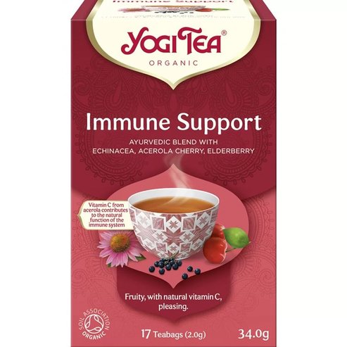 Yogi Tea Immune Support Ayurvedic Blend 17 Пакетчета чай (17 Пликове x 1.8g)