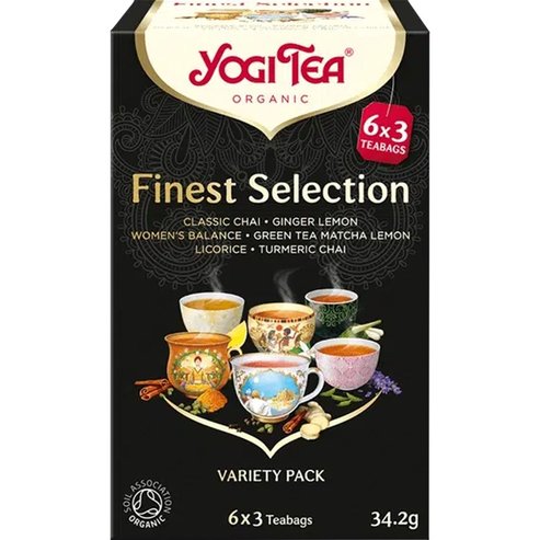 Yogi Tea Finest Selection Variety Pack Teas 18 Teabags (18 сашета x 1,9g)