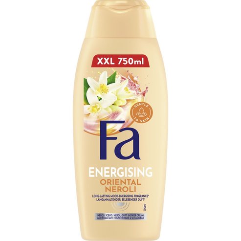 Fa Energising Oriental Neroli Body Shower Cream Foam Bath Кремообразен ободряващ душ гел за тяло с екзотичен и дълготраен аромат за моменти на релакс и благополучие 750ml