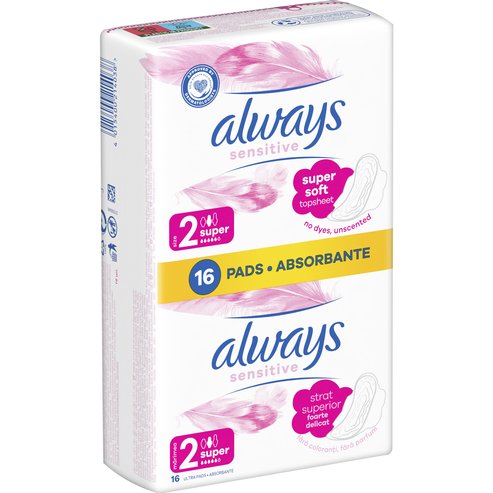 Always Ultra Sensitive Super Pads 16 бр