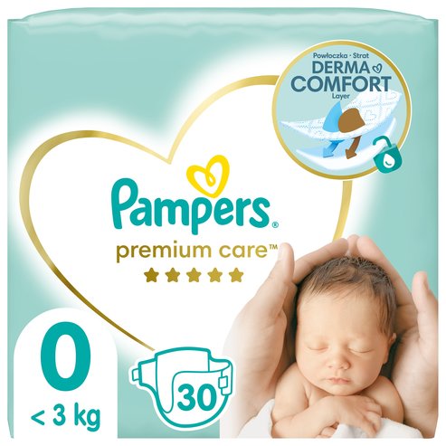 Pampers Premium Care Micro No0 (<3kg) 30 пелени
