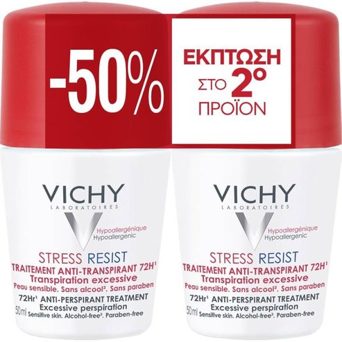 Vichy Promo Stress Resist 72H Roll-on Deodorant 2x50ml