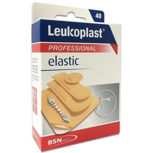 Leukoplast Professional Elastic Залепващи подложки в 4 различни размера 40 бр