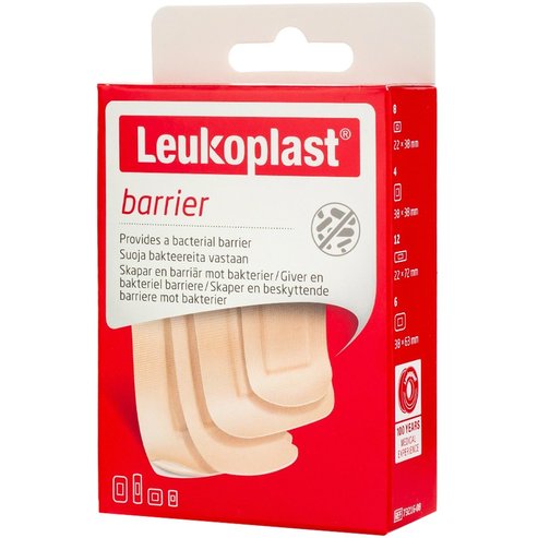 Leukoplast Professional Barrier Водоустойчиви лепилни превръзки за рани в 4 размера 30 бр