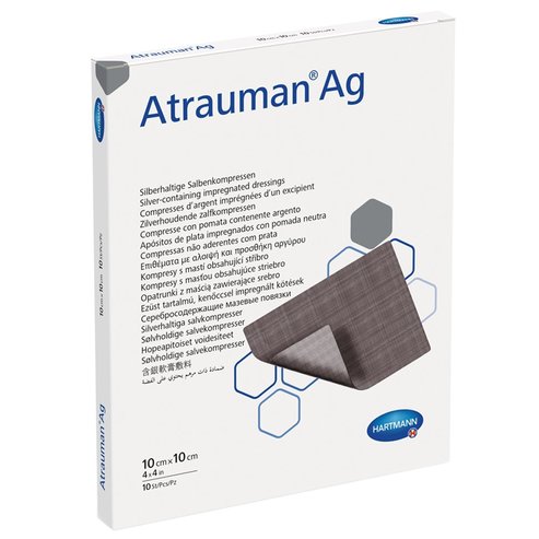 Hartmann Atrauman Ag Wound Pads with Ointment & Silver 10 бр - 10x10cm