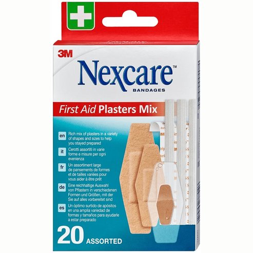 3M Nexcare First Aid Plasters Mix 20 бр